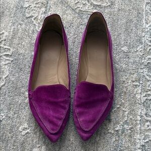 Elegant Women's Purple Loafers
